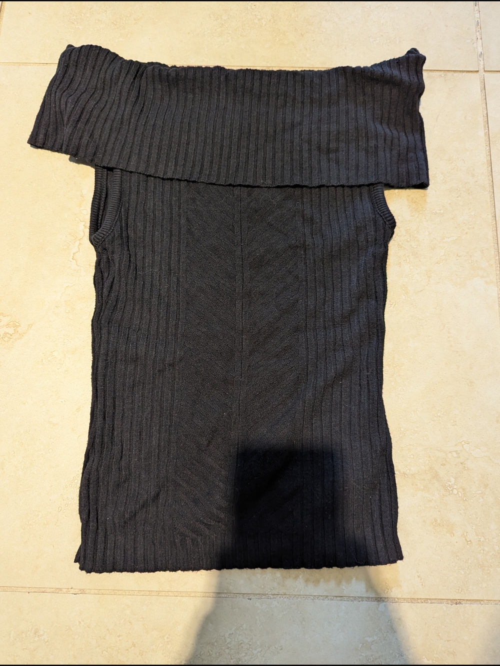 Early 2000s Off The Shoulder Sleeveless Sweater